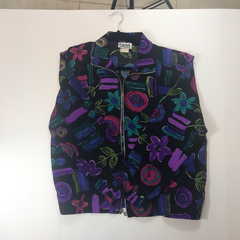 Vintage Teddy 80's/90's Light Bomber Jacket
